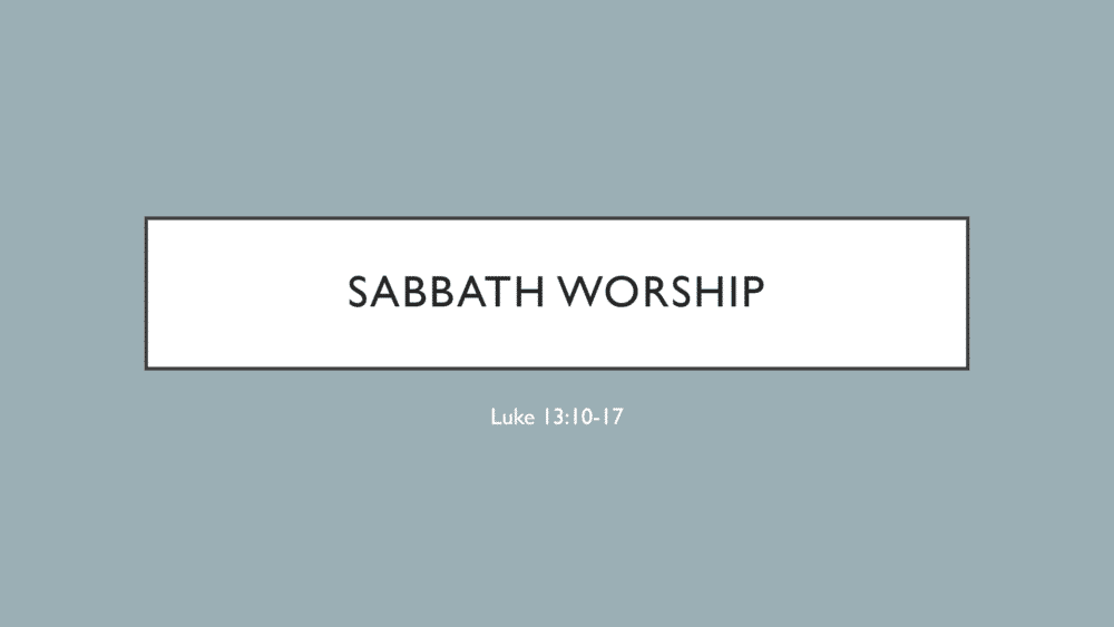 Sabbath Worship Image